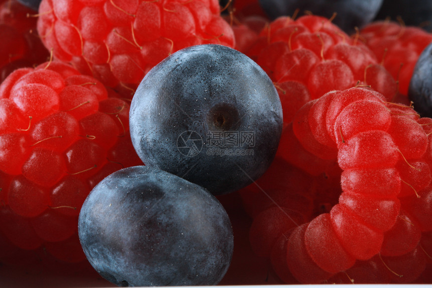 蓝莓鸡尾酒覆盆子工作室食物浆果红色水果水平图片