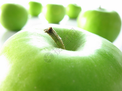 绿苹果食物水果绿色酸味发酵奶奶背景图片