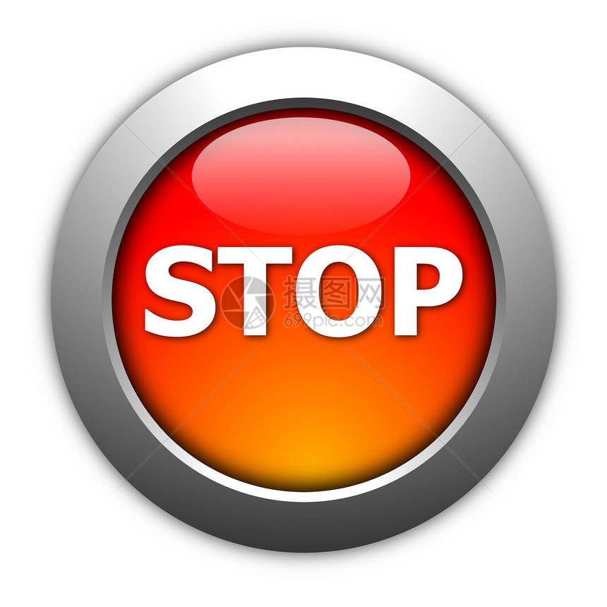 停止按钮插图网络钥匙力量危险电脑玻璃休息互联网图片