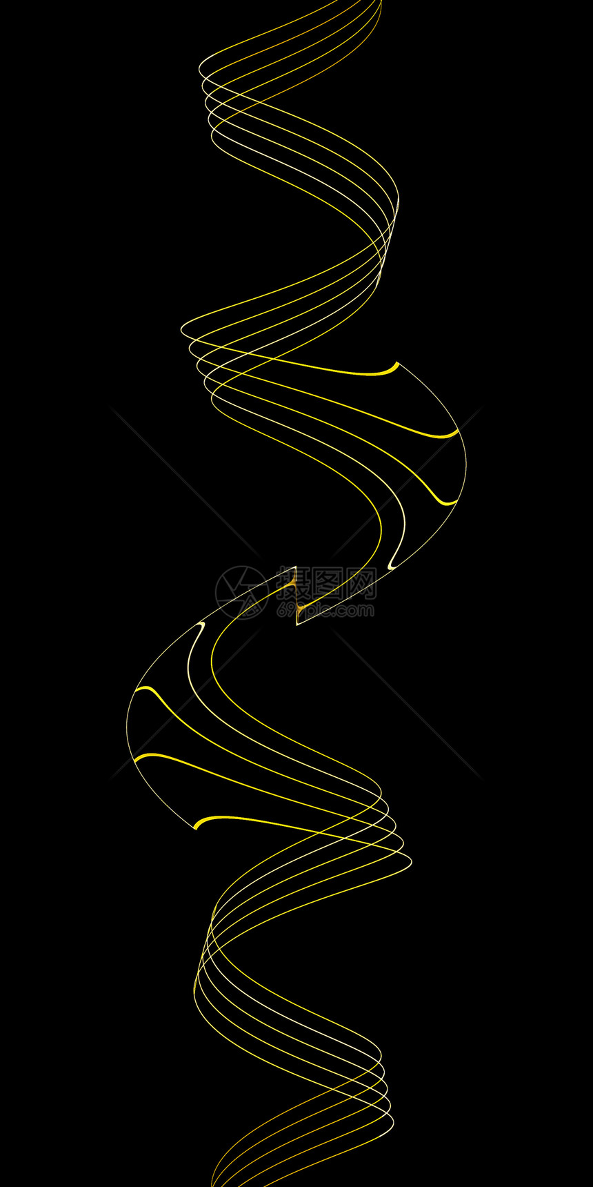 黑对称模板网格环形旋转插图动机海浪螺旋几何学线条波浪状图片