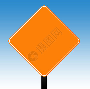 橙色路标标志背景图片