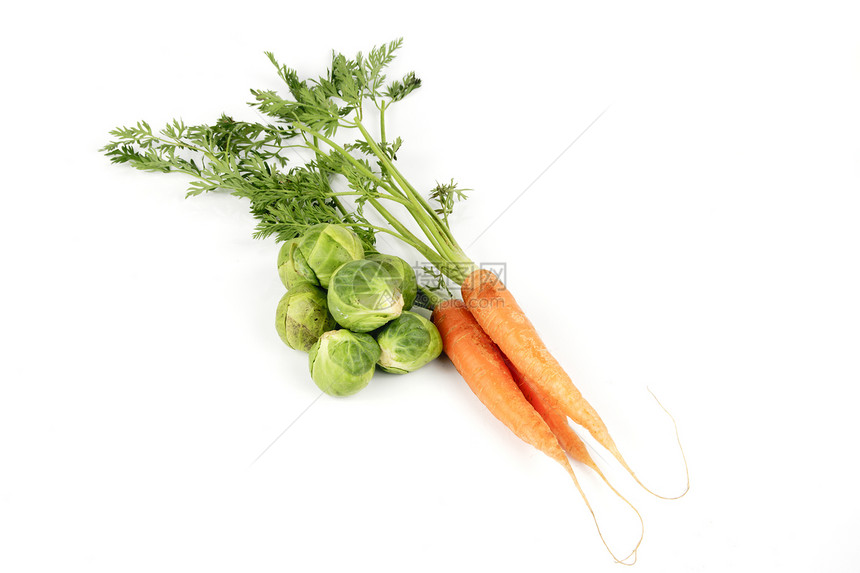 胡萝卜和芽农业营养豆芽萝卜蔬菜市场绿色收成农场橙子图片
