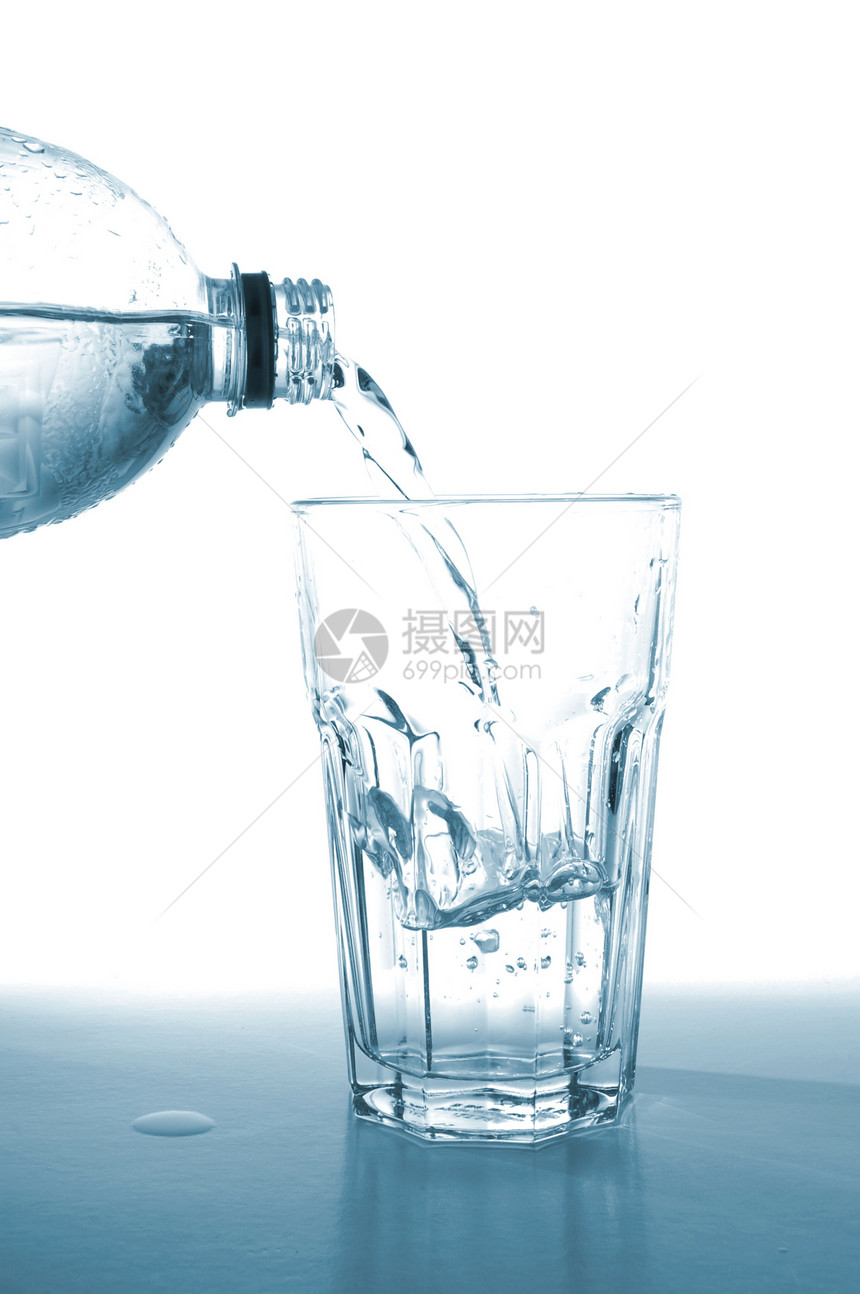 玻璃杯水饮料器皿健康瓶子流动玻璃食物白色图片