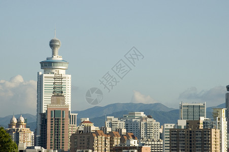深圳     现代中国城市建筑学城市化中心摩天大楼建筑背景图片