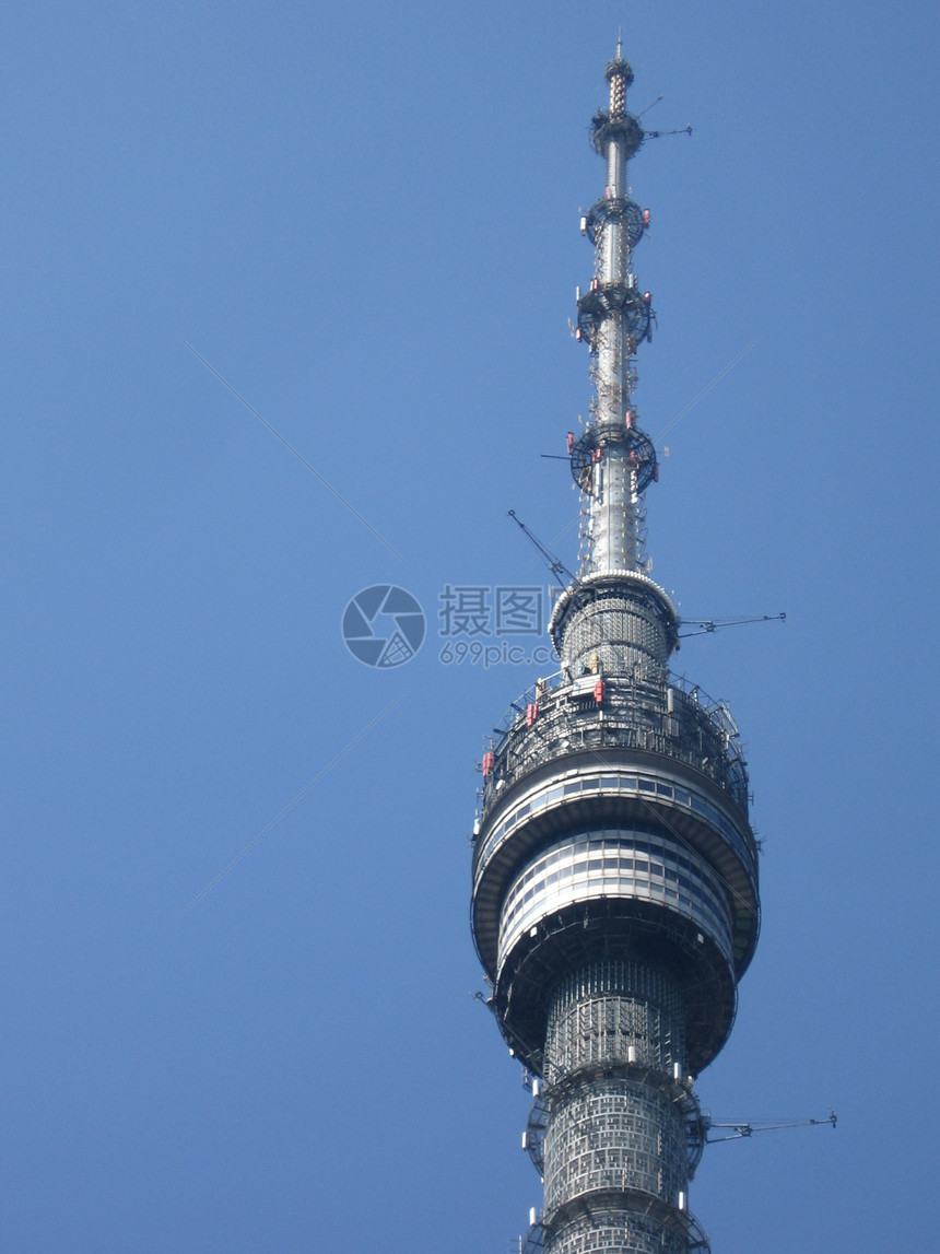 奥斯坦迪诺塔城市天线收音机建筑学天空蓝色晴天电视图片