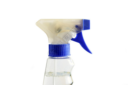 喷雾瓶清洁工打扫卫生白色家务包装塑料容器背景图片