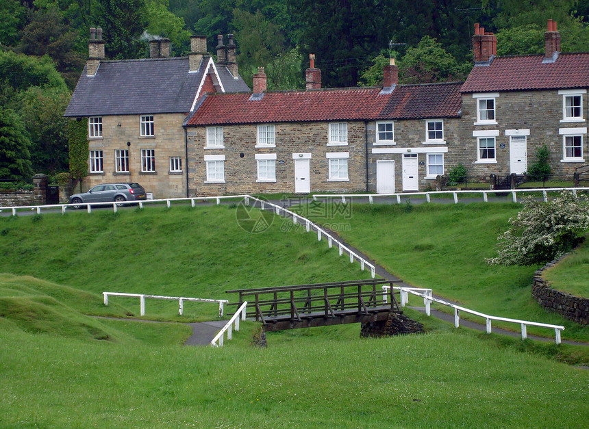 英英语农村农村住房家园村庄乡村树木建筑学绿地绿色住宅风景建筑图片