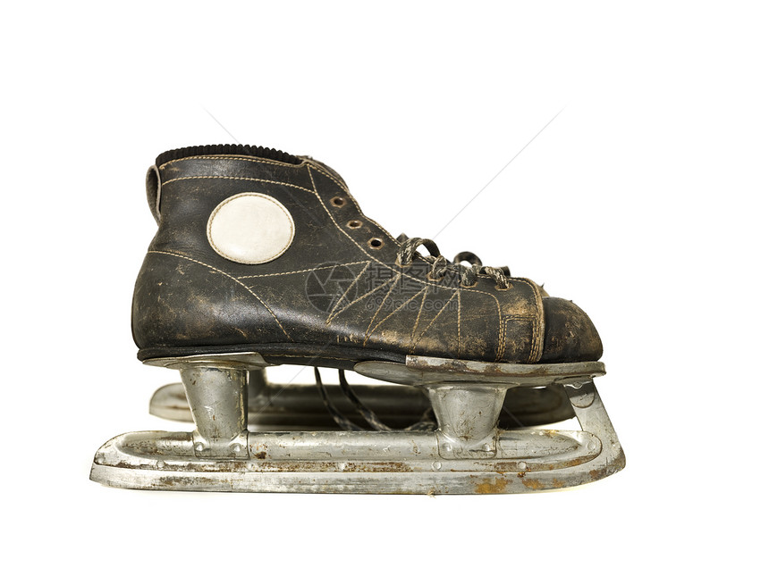 旧式冰溜冰滑冰运动团队鞋带蕾丝图片
