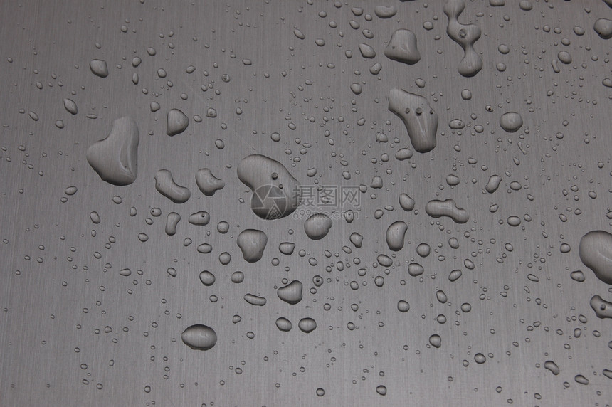 金属表面的水滴蓝色飞沫墙纸宏观雨水玻璃气泡雨滴汽车火花图片