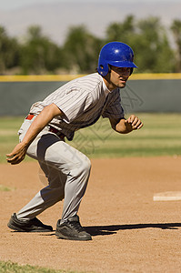 跳垒打棒球球员高清图片