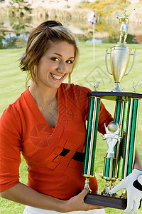 Golfer 高尔夫球锦标赛奖杯背景图片