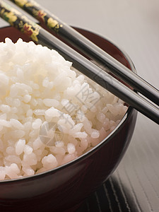 高志明米饭碗 用棍棒筷子美食食物蒸食类食品背景