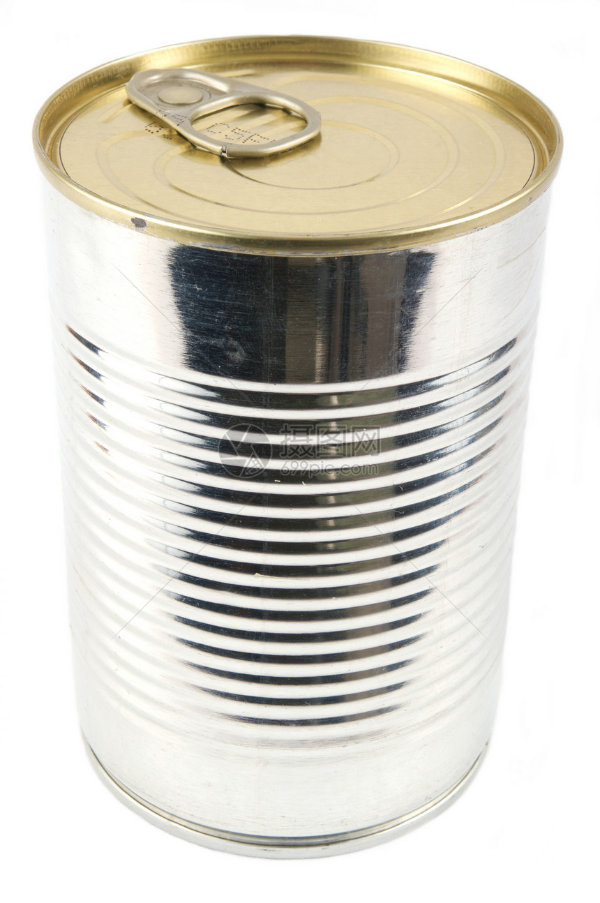锡罐罐金属食物养护杂货店回收商品罐装钥匙白色图片