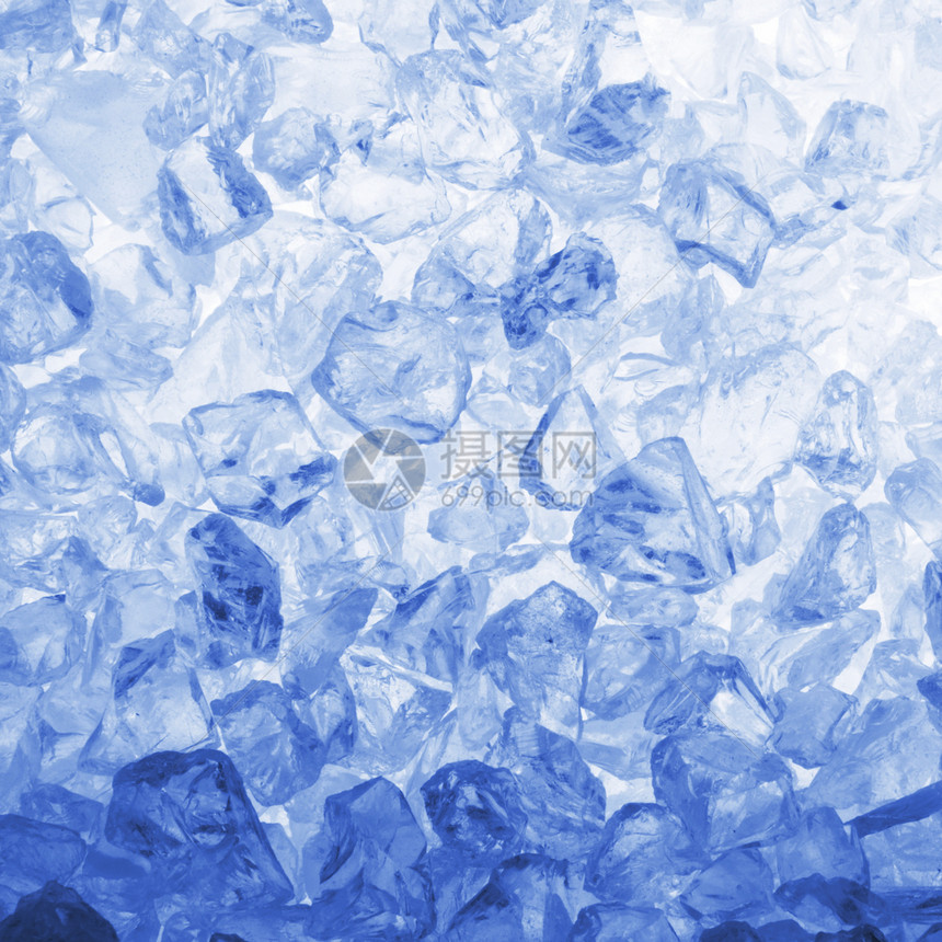 冰雪玻璃立方体蓝色冰块钻石图片
