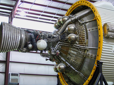 火箭推进器航天飞机引擎零部件背景