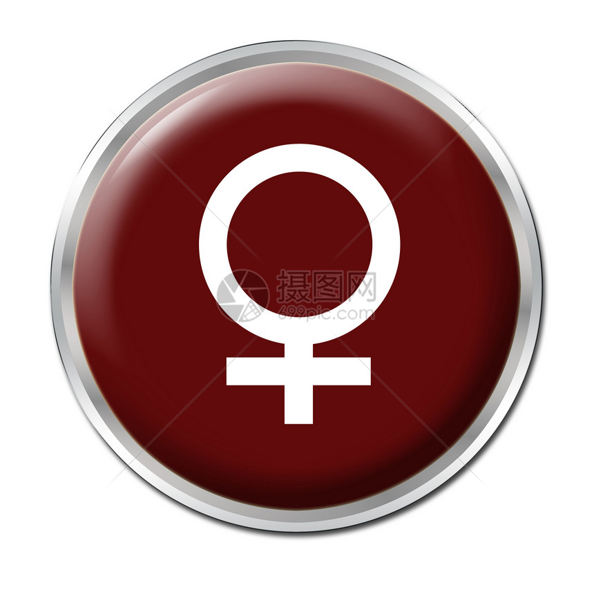 女性按钮边界白色座狼插图红色盘子性别民众图片