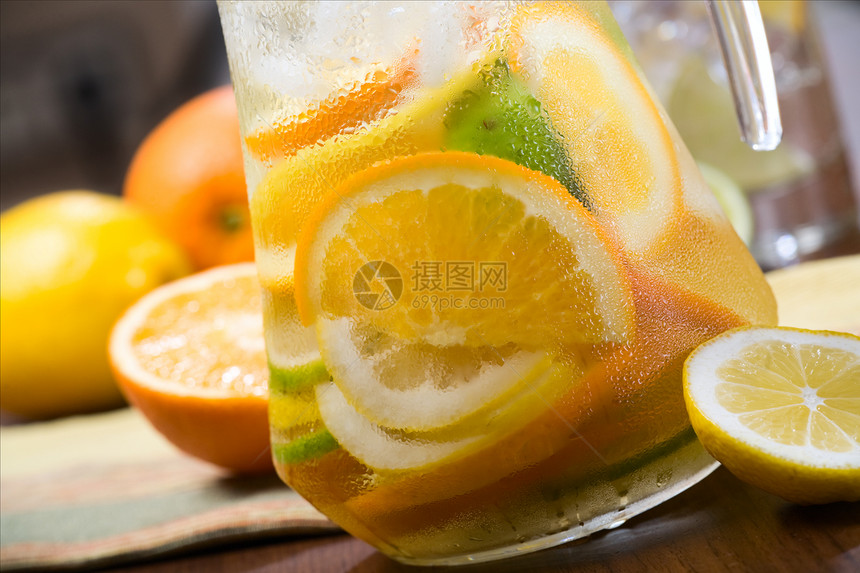 Cycrus 冰水酒吧茶点器皿苏打水瓶橙子柠檬水果宏观玻璃图片