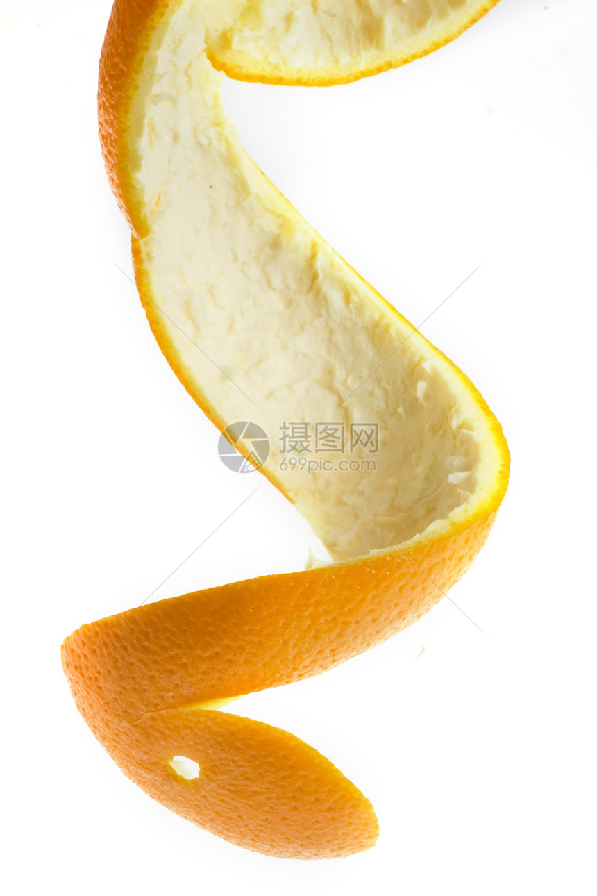 橙色皮水果橙子白色图片