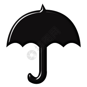伞状天气黑色插图风暴背景图片