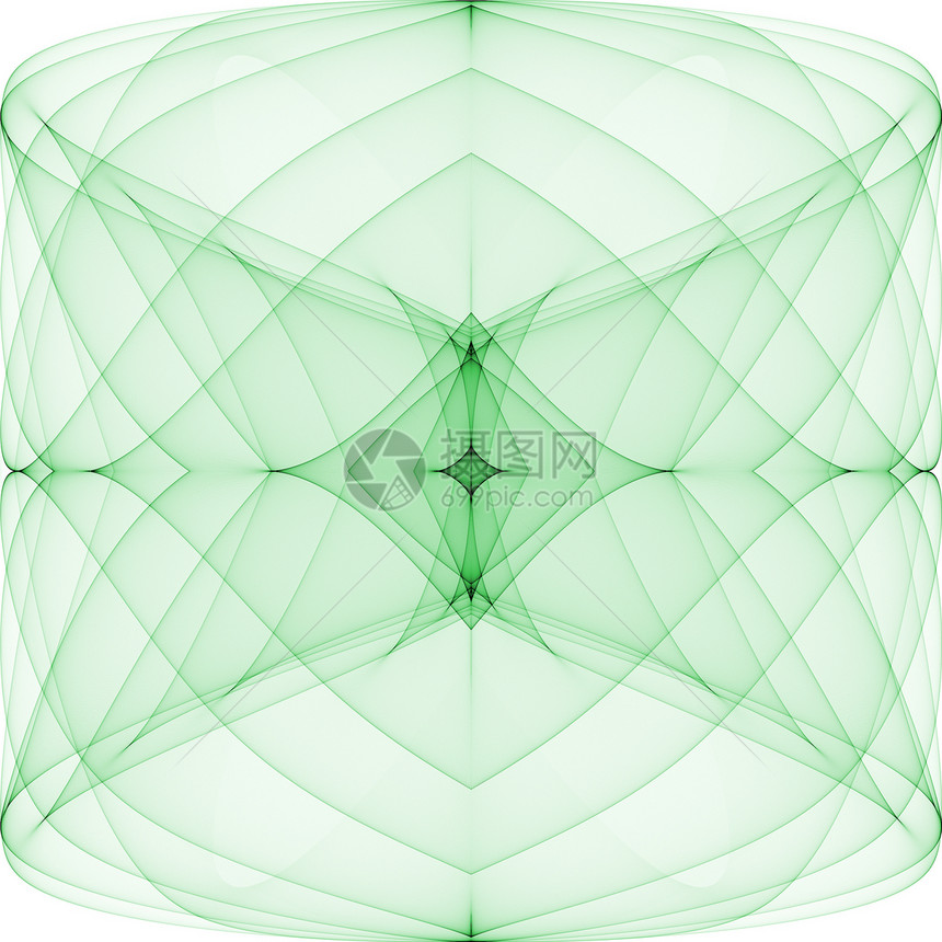 摘要分形设计艺术装饰品绿色插图想像力图片