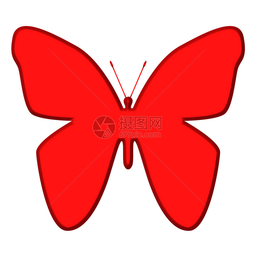 蝴蝶航班动物红色艺术插图翅膀昆虫图片