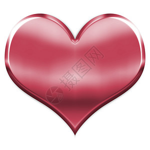 3D心插图热情红色艺术器官恋情背景图片