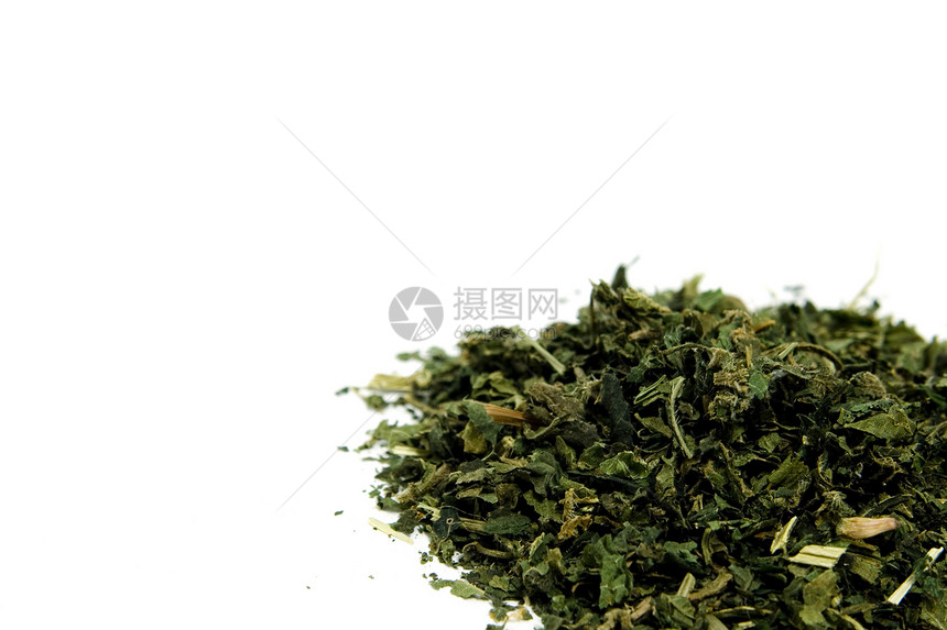 茶医疗白色健康植物草本植物荨麻疹草本宏观图片