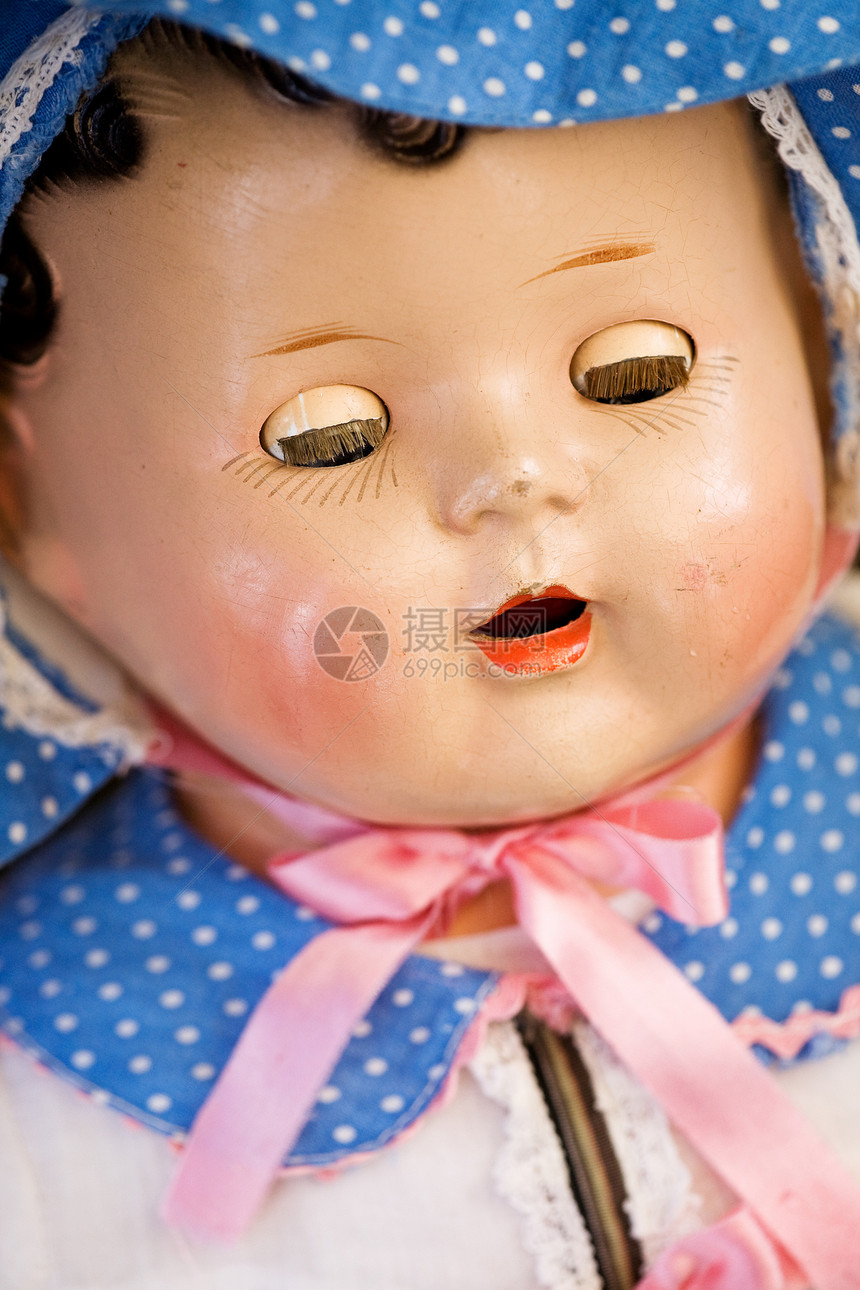 调整符详细细节白色宏观睡觉古董玩具婴儿图片