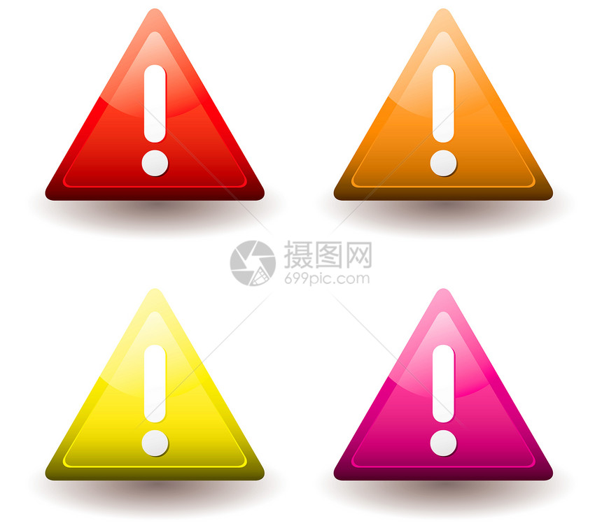 警告三角形粉色阴影橙子红色互联网网络黄色收藏艺术玻璃图片
