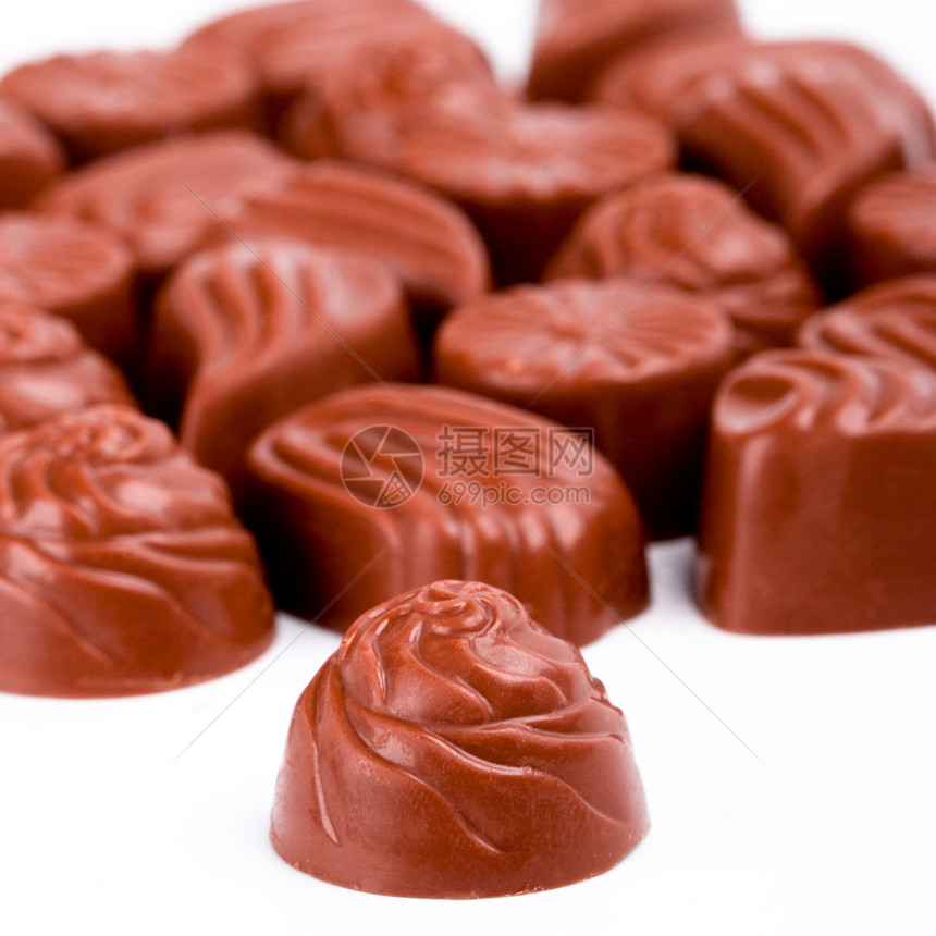 巧克力糖松露食物产品礼物糖果甜点美食白色摄影团体图片