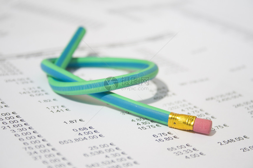 绿色橡皮铅笔被打结帐户金融粉色商业金属项目数学石墨白色创造力图片