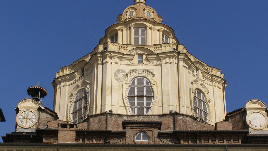 圣洛伦佐市蓝色教会天空圆顶建筑历史性风格建筑师建筑学地标图片