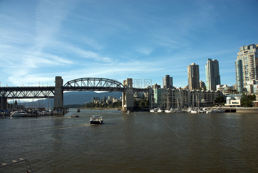 不列颠哥伦比亚省温哥华市景观码头摩天大楼世界风景天空城市港口旅行建筑物图片