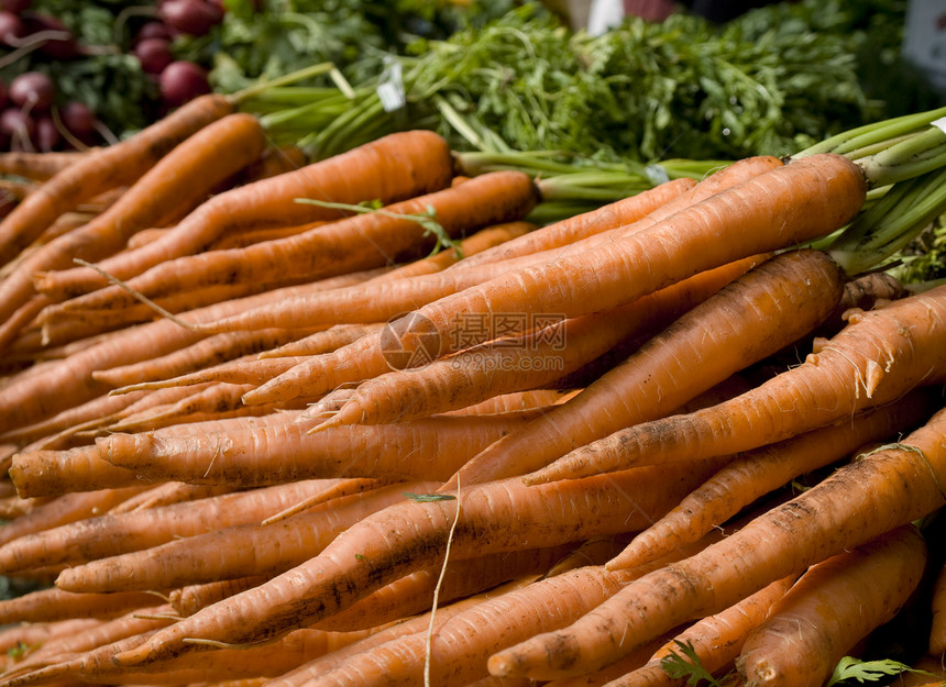 市场杂货水果叶子团体店铺绿色萝卜橙子蔬菜红色食物图片