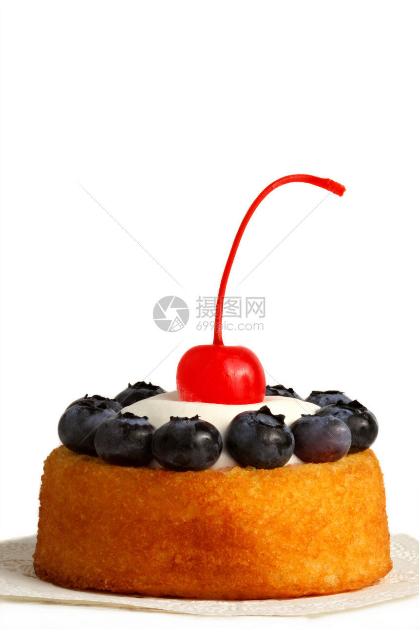 蓝莓短饼奶油糕点甜点水果蛋糕图片