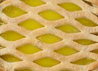 柠檬派馅饼食物柠檬黄色背景图片