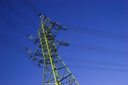 高值耗材高压电压电线技术环境力量网络绿色蓝色布线电缆工业危险背景