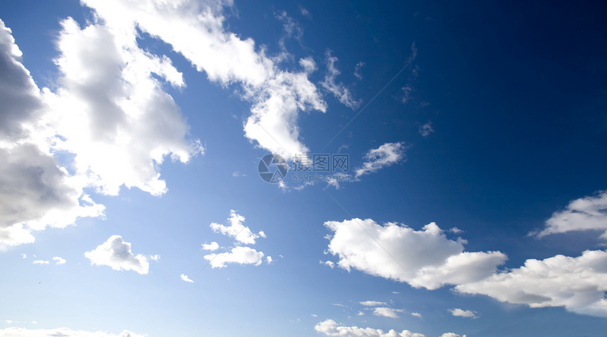 深蓝天空蓝色地平线天气天空气氛图片