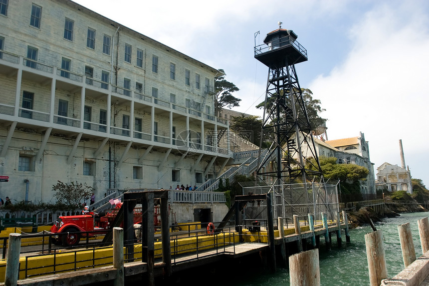 Alcatraz岛海岸纪念碑假期地标游客风景历史建筑安全博物馆图片