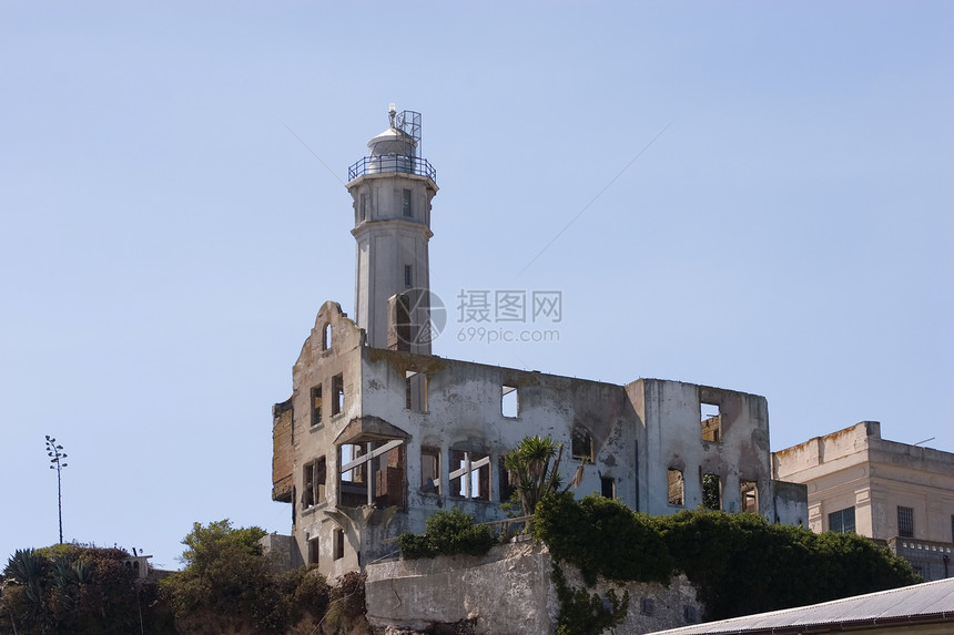 Alcatraz岛建筑地标摩天大楼安全历史纪念碑公园历史性假期吸引力图片