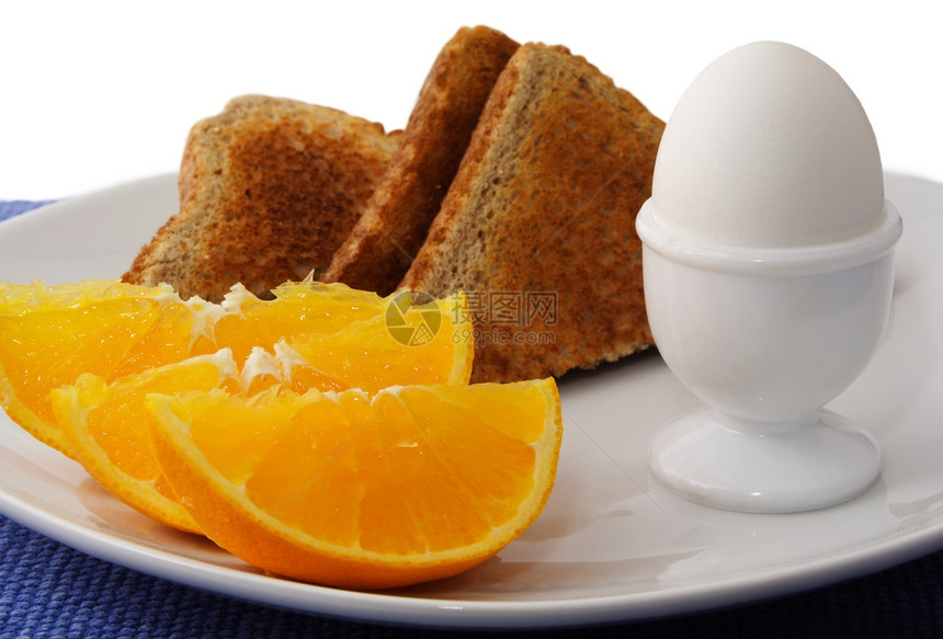 健康早餐桌布饮食杯子营养面包水果食物白色橙子图片