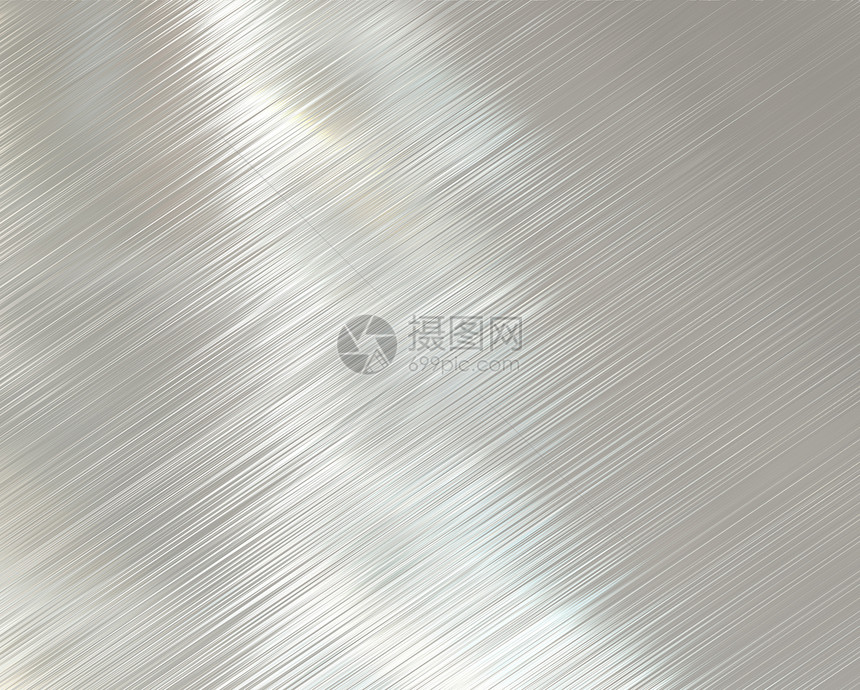 抛光金属刷子盘子合金拉丝背景工业质感反光灰色床单图片
