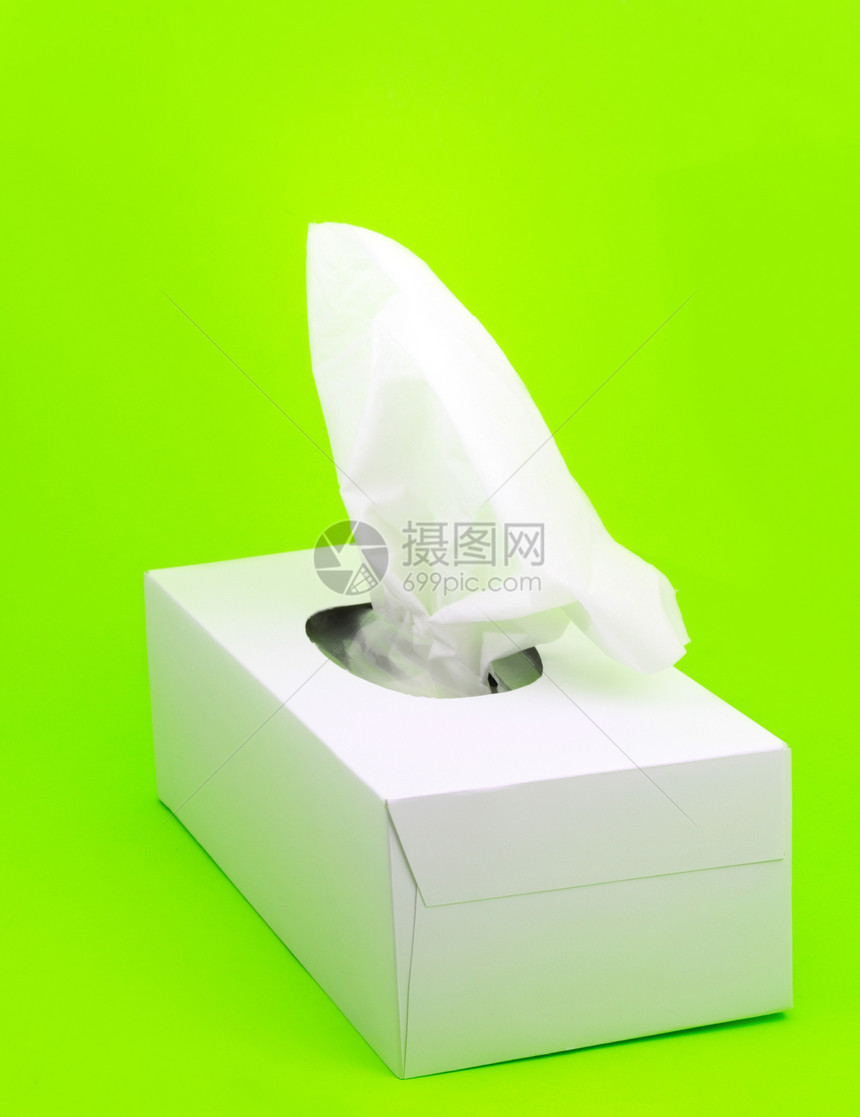 面部组织流感疾病绿色鼻子白色盒子卫生喷嚏图片