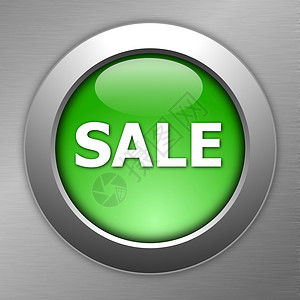 绿色销售按钮电脑广告店铺玻璃电子商务横幅标签徽章插图商业背景图片
