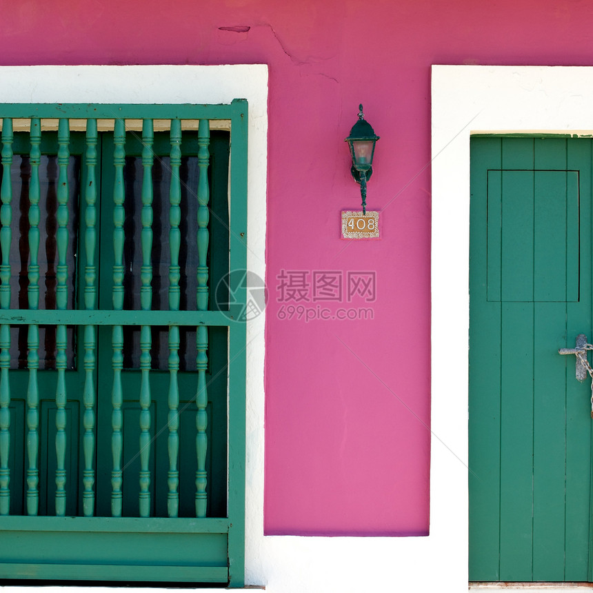 波多黎各旧圣胡安摄影游客色彩省会都市文化鹅卵石风光外观街道图片