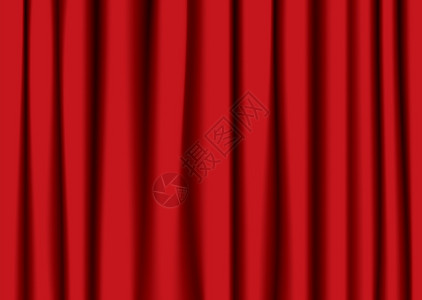 红色剧院幕布入口天鹅绒织物栗色推介会褶皱窗帘阴影娱乐插图背景图片