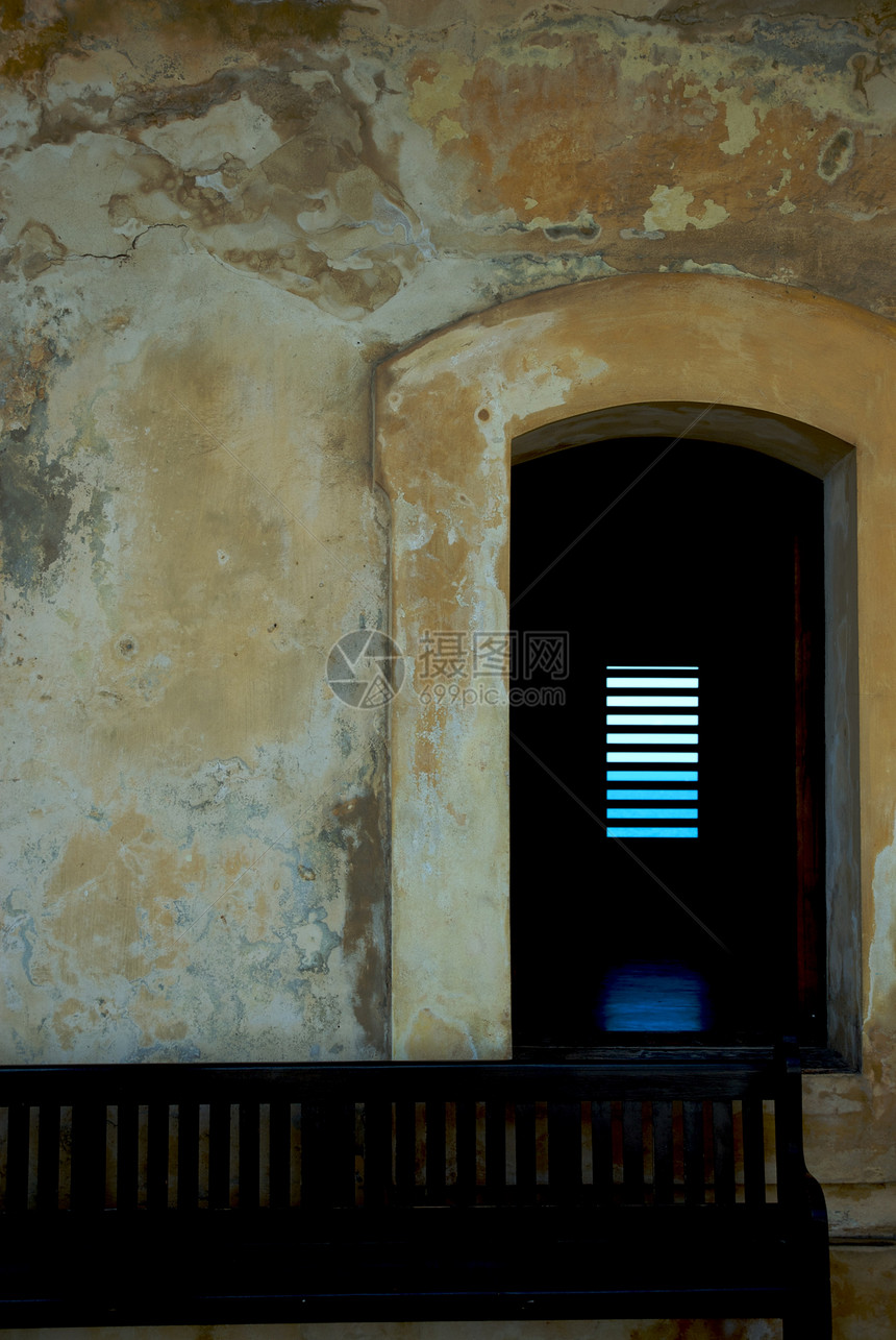卡斯蒂略德圣克里斯托瓦尔气候蓝色水平框架城堡色彩摄影城市省会建筑图片