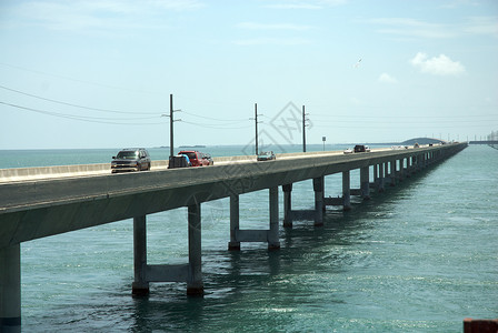 基韦斯特种族七里大桥天空海景海洋戏剧性钥匙地平线旅行水道背景