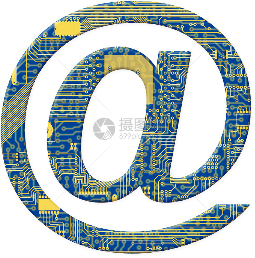 电子电路板上白后腹角字母表的符号电工小路盘子插图电路质量高科技英语蓝色技术图片
