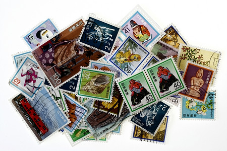 可收集邮票背景图片